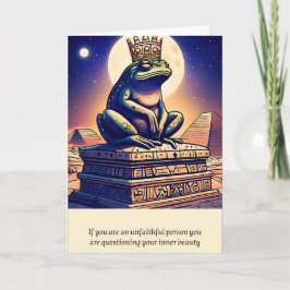 Tarjeta frog message happy birthday