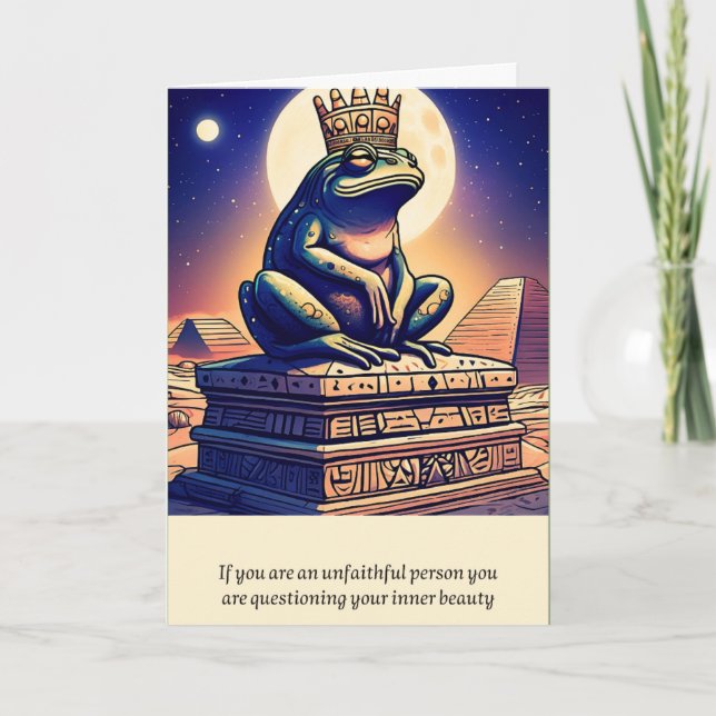 Tarjeta frog message happy birthday (Anverso)