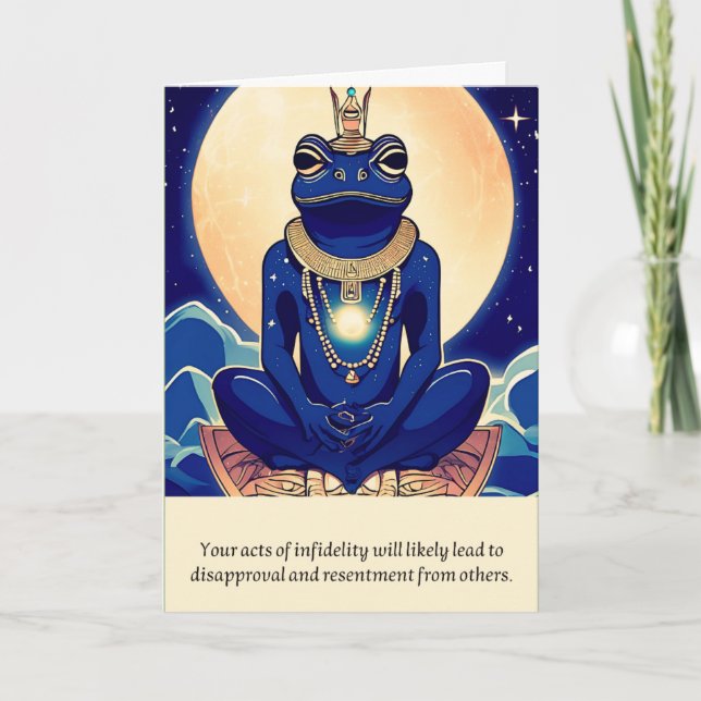 Tarjeta frog message happy birthday (Anverso)