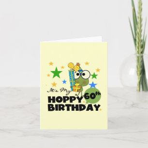 Tarjeta Froggie Hoppy 60º cumpleaños