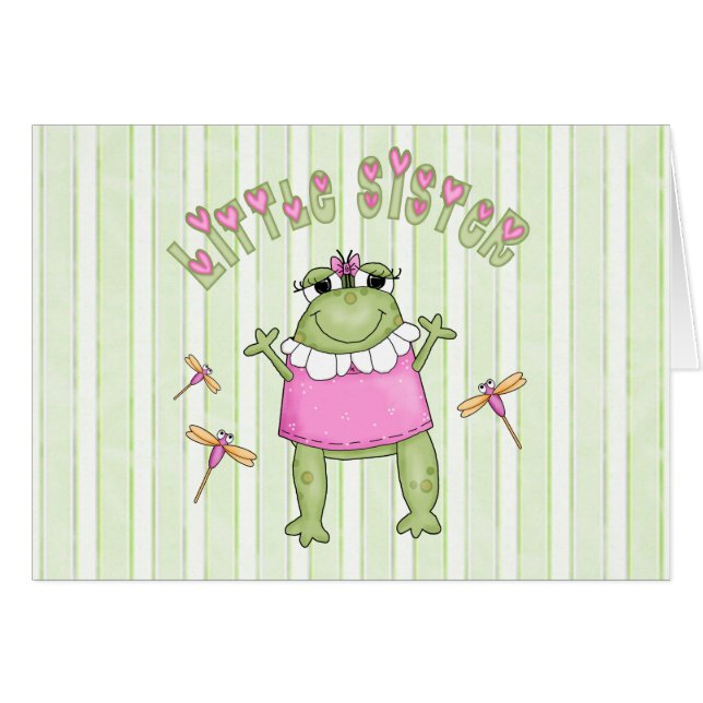 Tarjeta Froggie Little Sister Blank (Anverso (Horizontal))