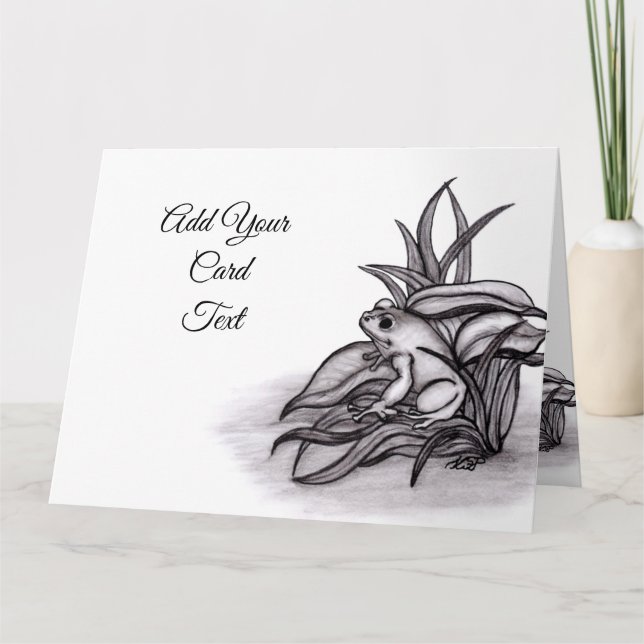 Tarjeta Froggy , Agrega tu texto (Anverso)