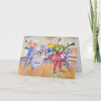 Tarjeta "Froggy Band" Greeting Card