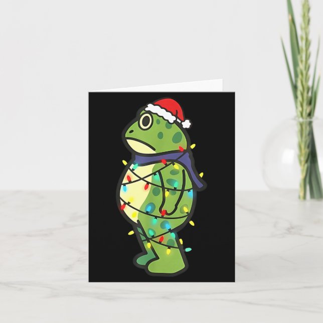 Tarjeta Frogs Against Fascism Rtland Frog Protest Christma (Anverso)