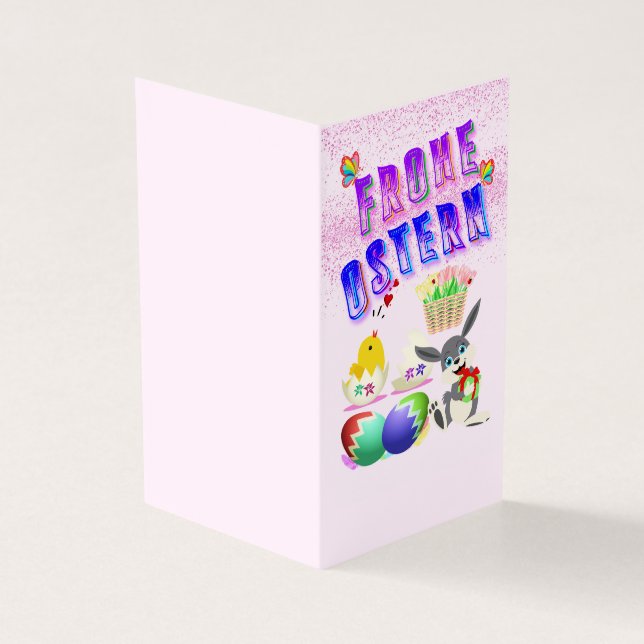 Tarjeta Frohe Ostern (Exterior)