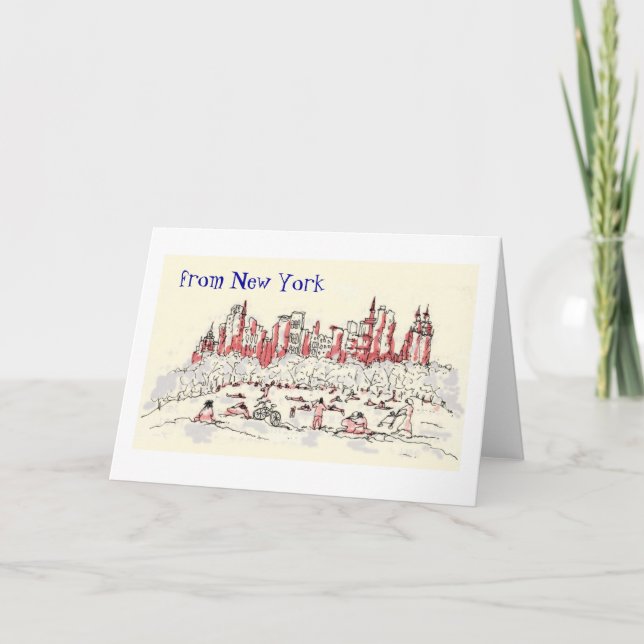 Tarjeta from New York greeting card (Anverso)
