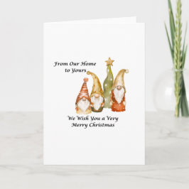 Tarjeta From Our Home to Yours on a Christmas 