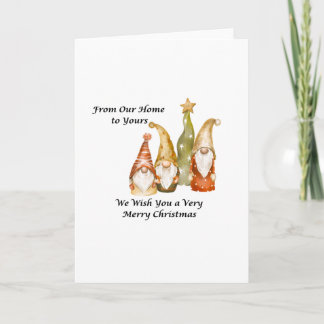 Tarjeta From Our Home to Yours on a Christmas 