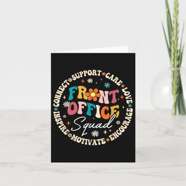 Tarjeta Front Office Squad Regresa A La Escuela Feliz Prim (Anverso)