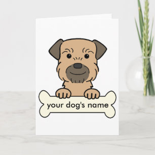 Tarjeta Frontera Terrier personalizada