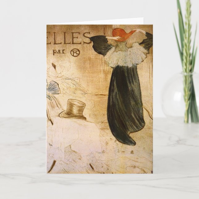 Tarjeta Frontispiece por Toulouse-Lautrec (Anverso)