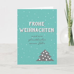 Tarjeta Frost Weihnachten Typography Árbol de Navidad