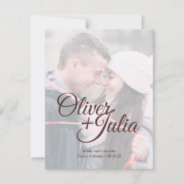 Tarjeta *Frosted Glass* Save The Date