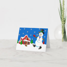 Tarjeta Frosty el muñeco de nieve de Joel Anderson