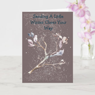Tarjeta Frosty Fun Soft Color Greeting Card