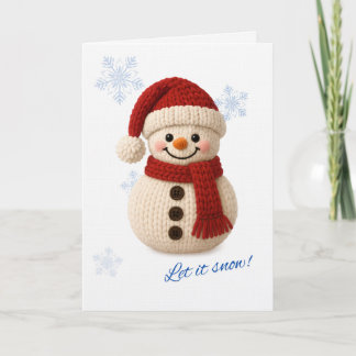 Tarjeta Frosty hugs & snowy smiles
