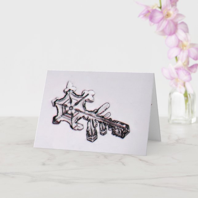 Tarjeta Frosty Key to My Heart Valentine Card (Orquídea)