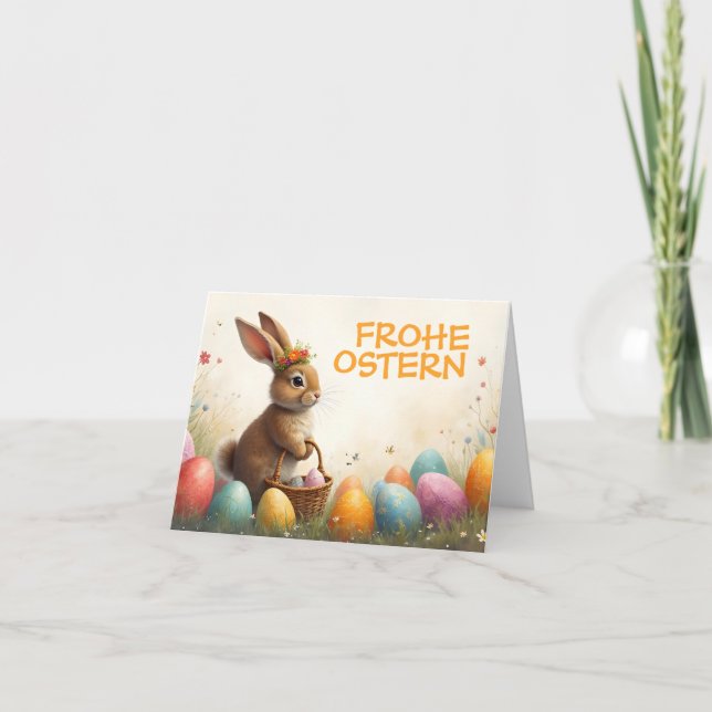 Tarjeta Frühlingsgrüß vom Osterhasen (Anverso)