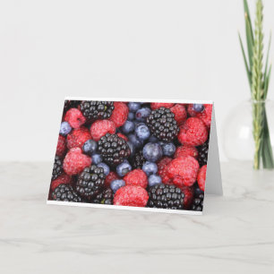 Tarjeta Fruit Berries Cumpleaños Ducha Fiesta Amor Destino
