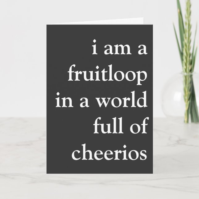 Tarjeta fruitloop (Anverso)