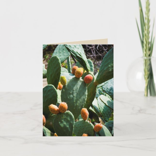 Tarjeta Fruta de cactus espesa (Anverso)