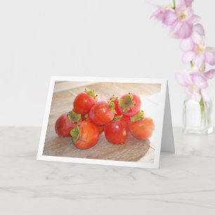 Tarjeta Fruta de caqui