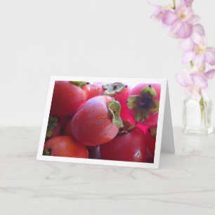 Tarjeta Fruta de caqui