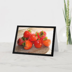Tarjeta Fruta de caqui
