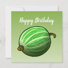 Tarjeta Fruta de Gooseberry verde