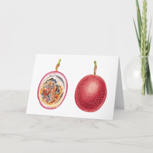 Tarjeta Fruta de la pasión de Red Lilikoi (Anverso)