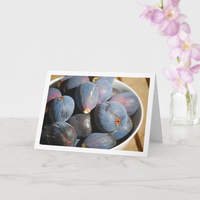 Tarjeta Fruta de la púrpura en el bol (Orquídea)