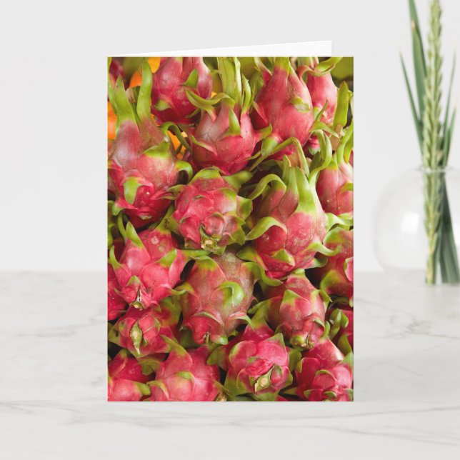 Tarjeta Fruta del dragón | Mercado Can Duoc (Anverso)