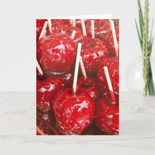 Tarjeta Fruta recubierta de caramelo en el Festival de Cer