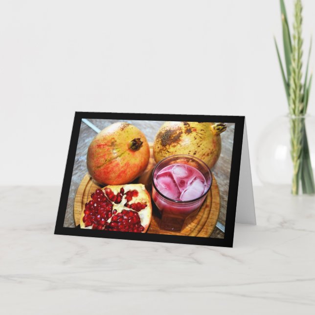 Tarjeta Fruta y Jugo de Granada (Anverso)