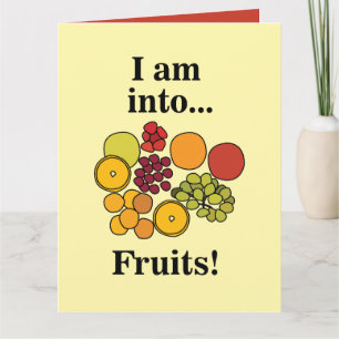 Tarjeta Frutas Coloridas Verano