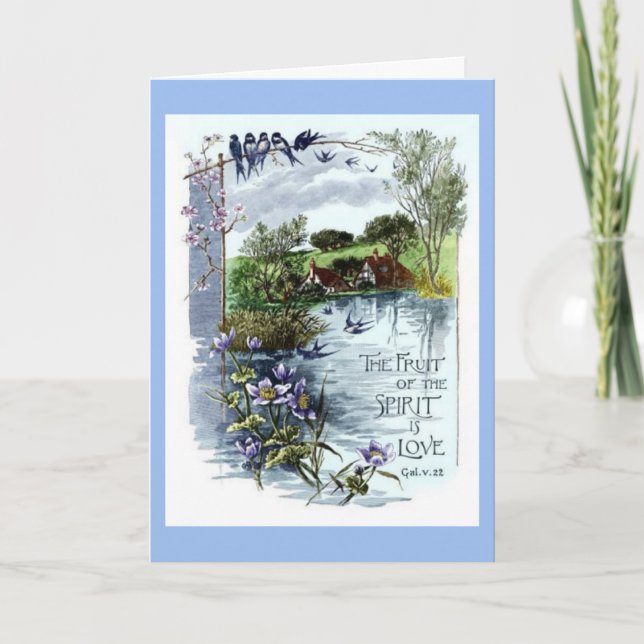 Tarjeta Frutas de la carta de amistad espiritual (Anverso)