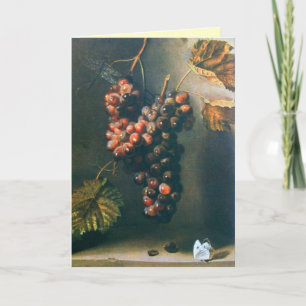 Tarjeta FRUTAS DE LA TEMPORADA -PROSPERIDAD marrón amarill