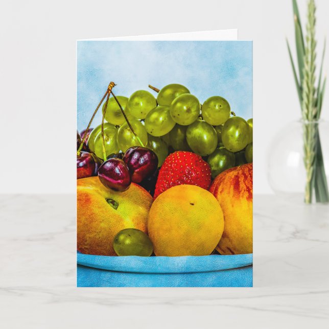 Tarjeta Frutas de verano (Anverso)