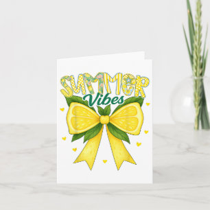 Tarjeta Frutas tropicales de limón cúrcuma arcos Verano Vi