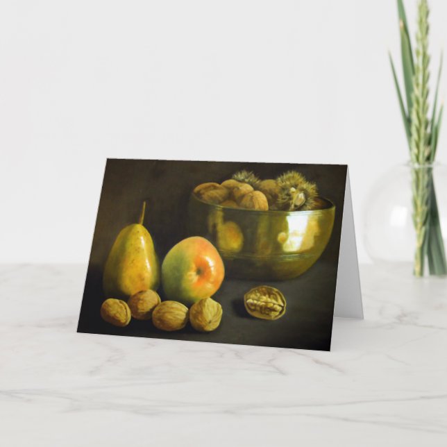 Tarjeta Frutas y nueces (Anverso)