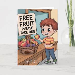 Tarjeta Fruto del Espíritu: Dominio Propio para Niños