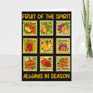 Tarjeta Fruto del Espíritu Fe Cristiana Jesús Dios Amor