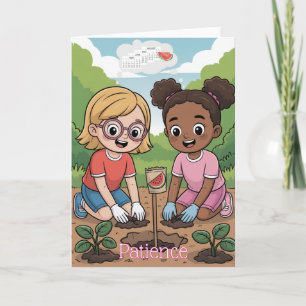 Tarjeta Fruto del Espíritu: Paciencia Niños