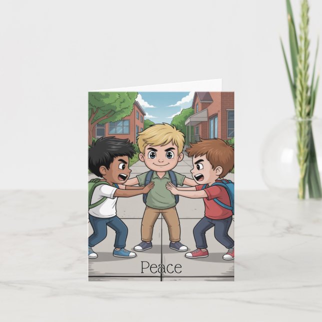 Tarjeta Fruto del Espíritu: Paz Niños (Anverso)