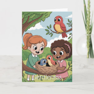 Tarjeta Fruto del Espíritu: Suavidad para Niños