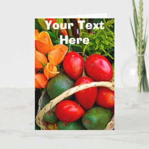 Tarjeta Fruto tropical personalizable