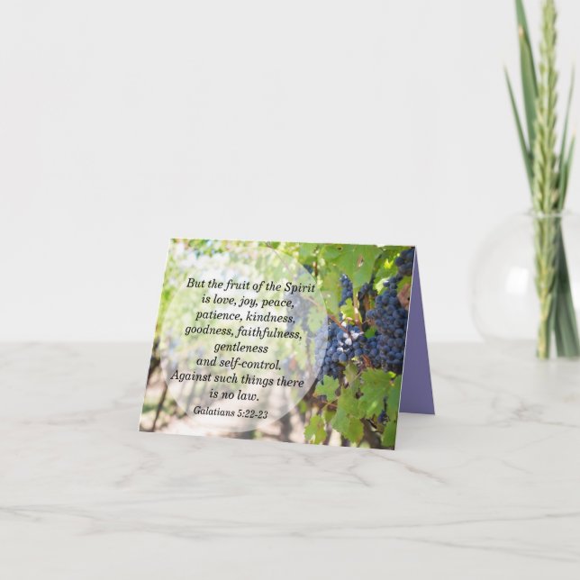 Tarjeta Frutos del saludo espiritual (Anverso)