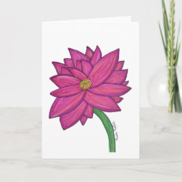 Tarjeta Fuchsia Flower Blank