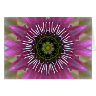 Tarjeta Fuchsia Mandala para fuegos artificiales
