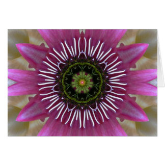 Tarjeta Fuchsia Mandala para fuegos artificiales